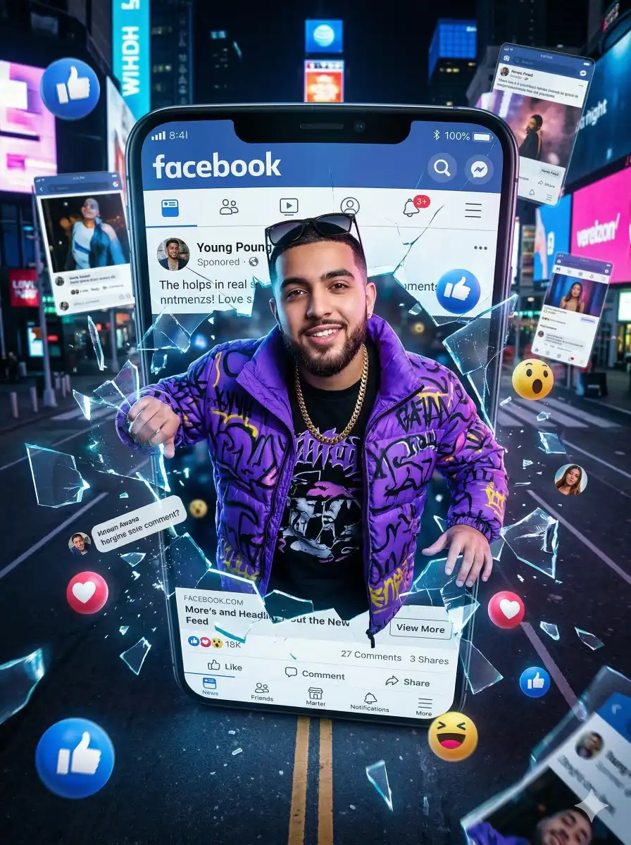 AI photo editing prompt showing cinematic portrait effect created using Gemini or ChatGPT prompt