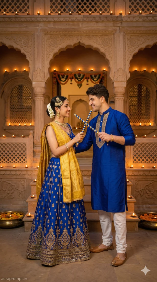 Dandiya And Garba Looks Prompt