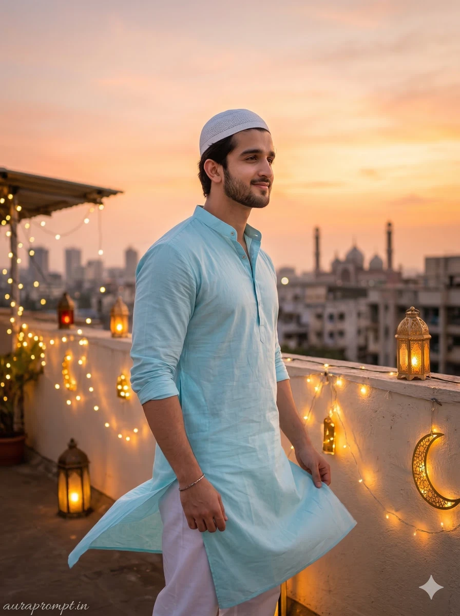 Rooftop Eid Sunset Vibe Shot
