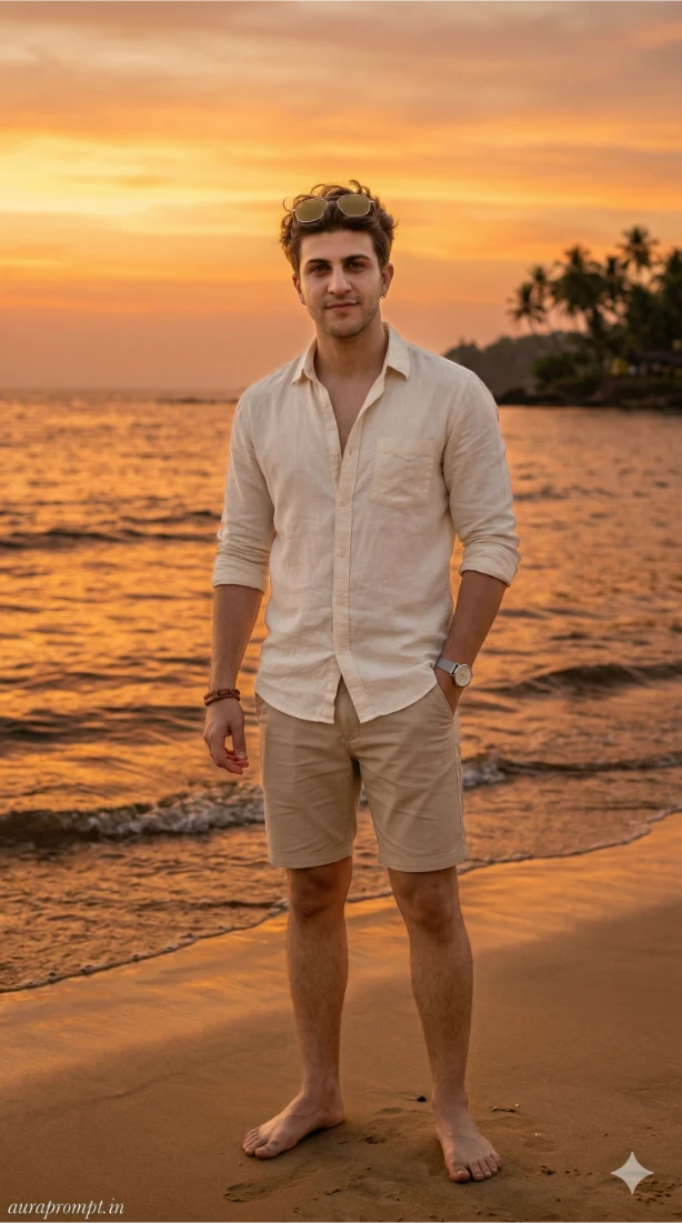 Google Gemini prompts for summer outfit photos by auraprompt.in