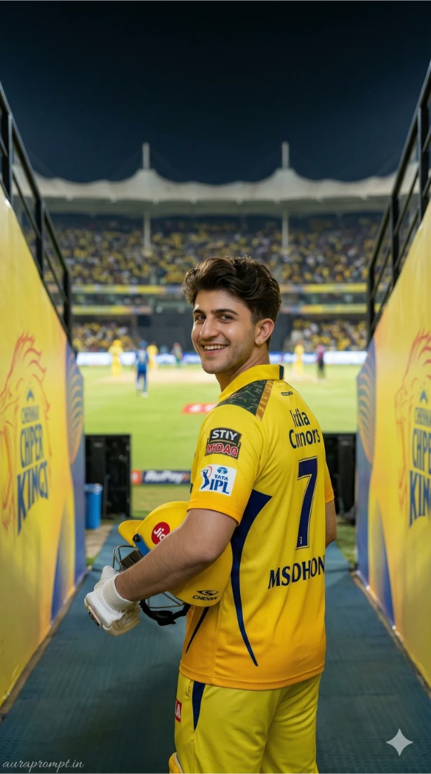 IPL CSK prompts for Gemini AI 2026 ultra realistic Chennai Super Kings photo editing