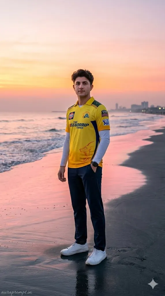IPL CSK prompts for Gemini AI 2026 ultra realistic Chennai Super Kings photo editing