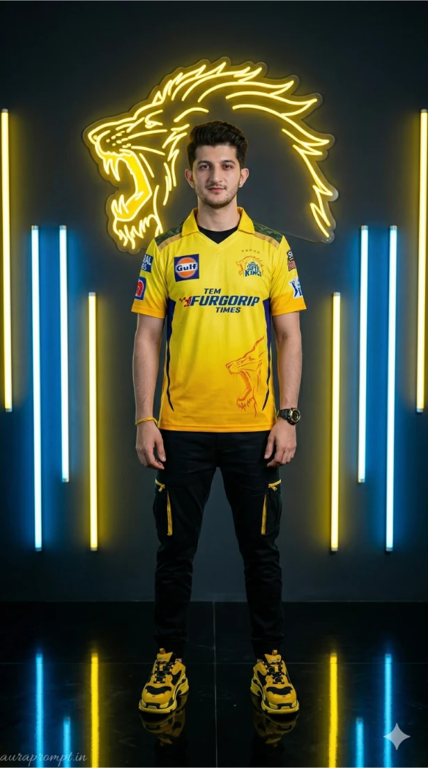 IPL CSK prompts for Gemini AI 2026 ultra realistic Chennai Super Kings photo editing