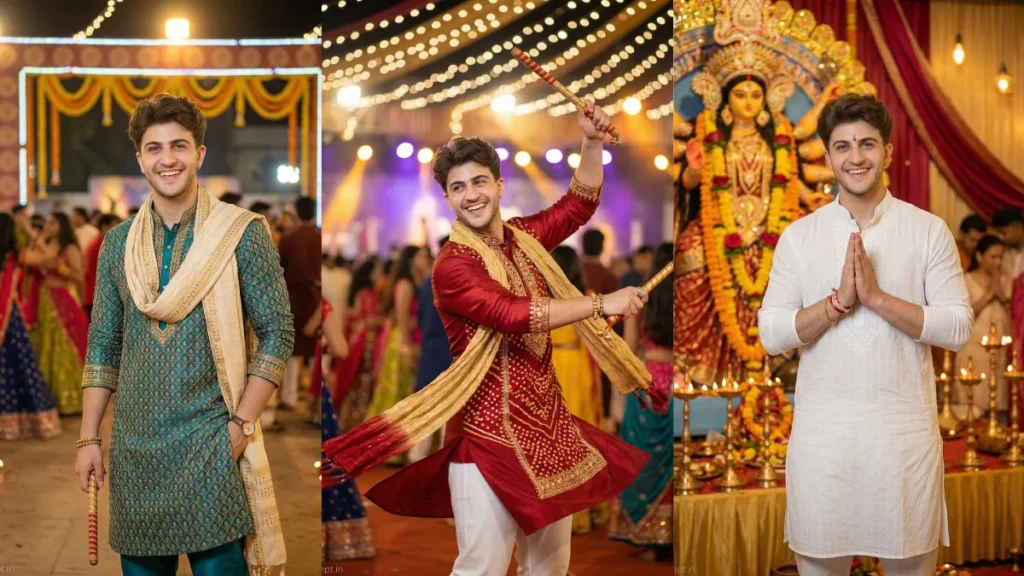 Navratri AI Image Prompts for Boys