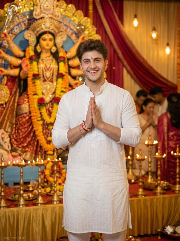 Navratri AI Image Prompts for Boys