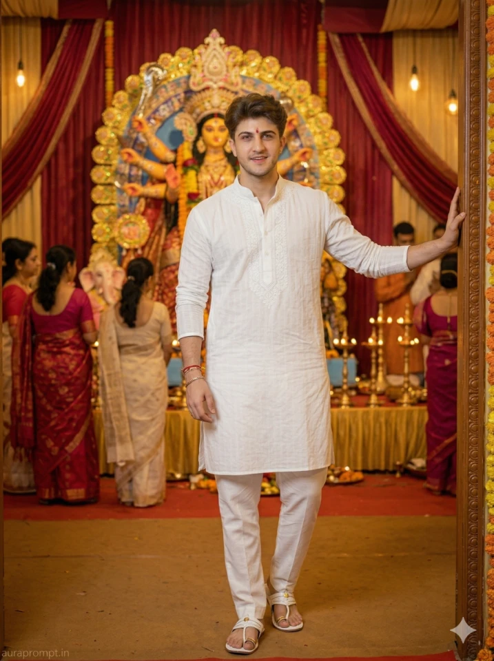 Navratri AI Image Prompts for Boys