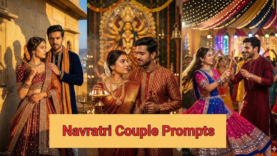 5 Festive Navratri Couple Prompts for Gemini AI (2026)