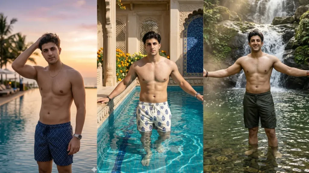 Best Swimming Pool Photoshoot Prompts for Men