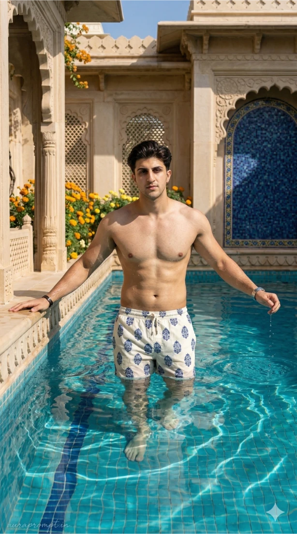 Swimming Pool Photoshoot Prompts