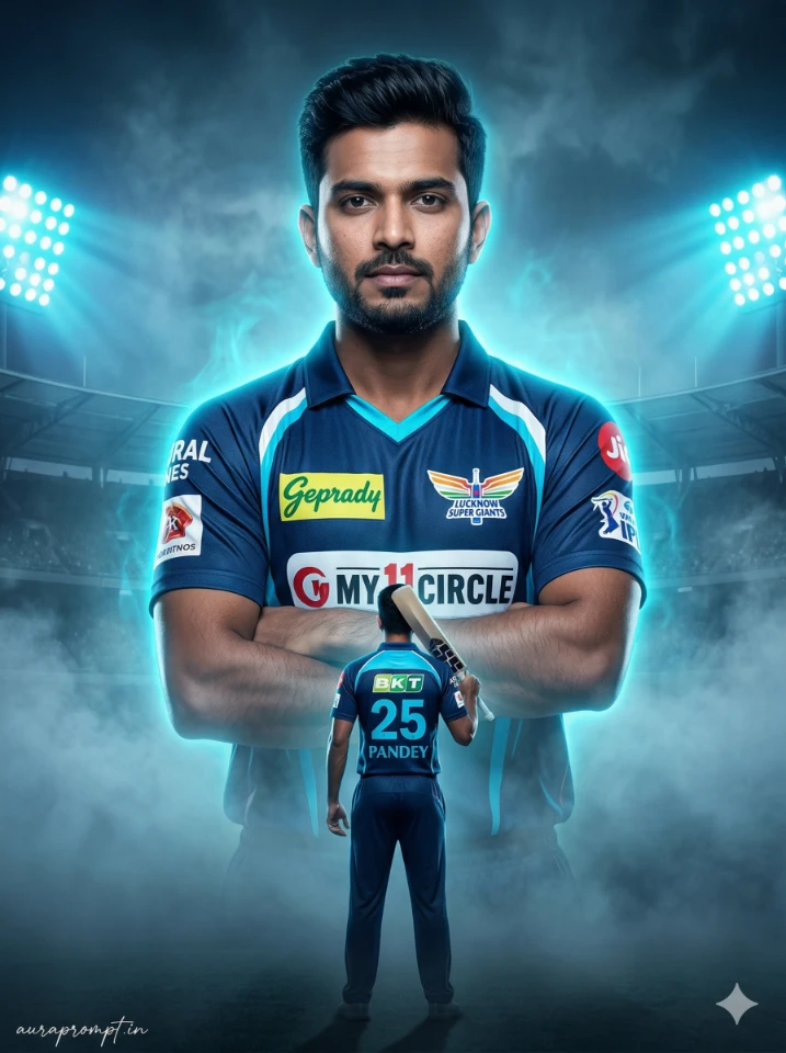 LSG Giant Rising AI Sports Poster Generator Prompt by auraprompt.in