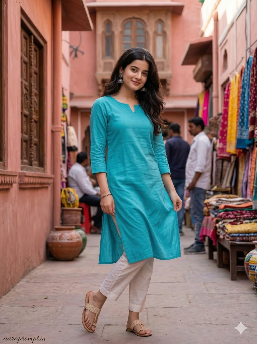 Jaipur Street Style Kurti Portrait