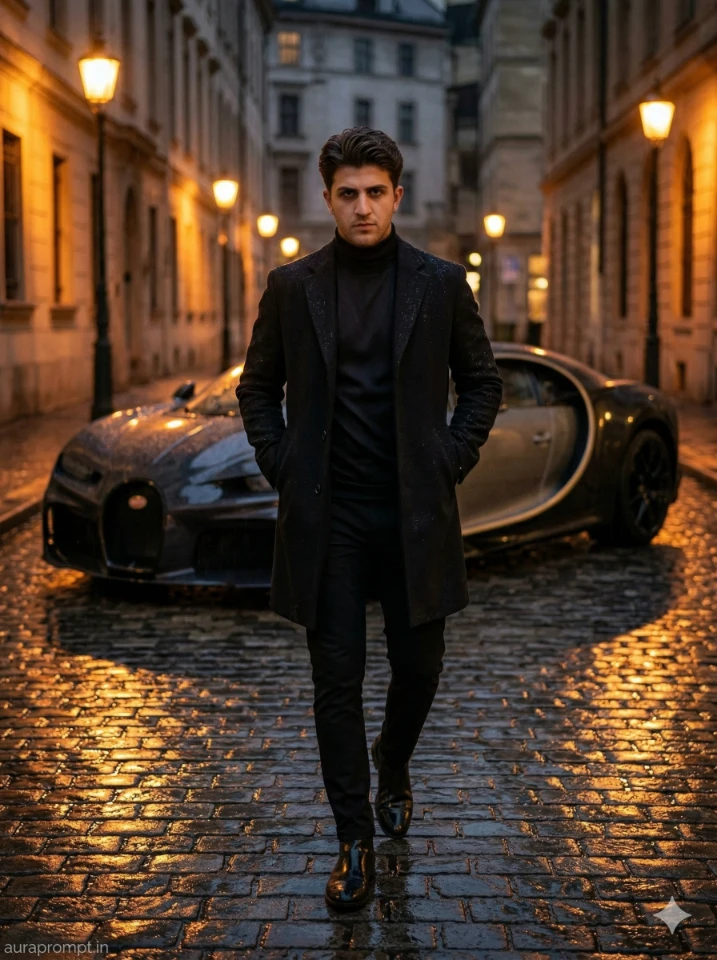 Boys supercar AI prompts ultra realistic Gemini AI luxury car photoshoot cinematic 2026