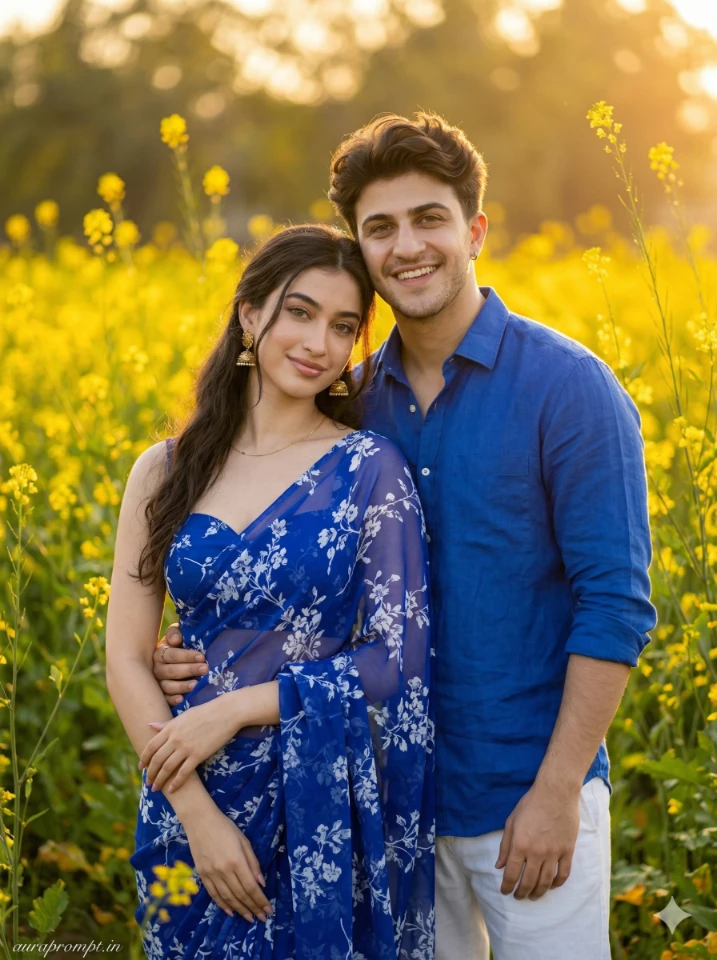 Gemini natural couple AI photo prompts ultra realistic cinematic romantic portrait generated with Gemini AI photo editing 2026