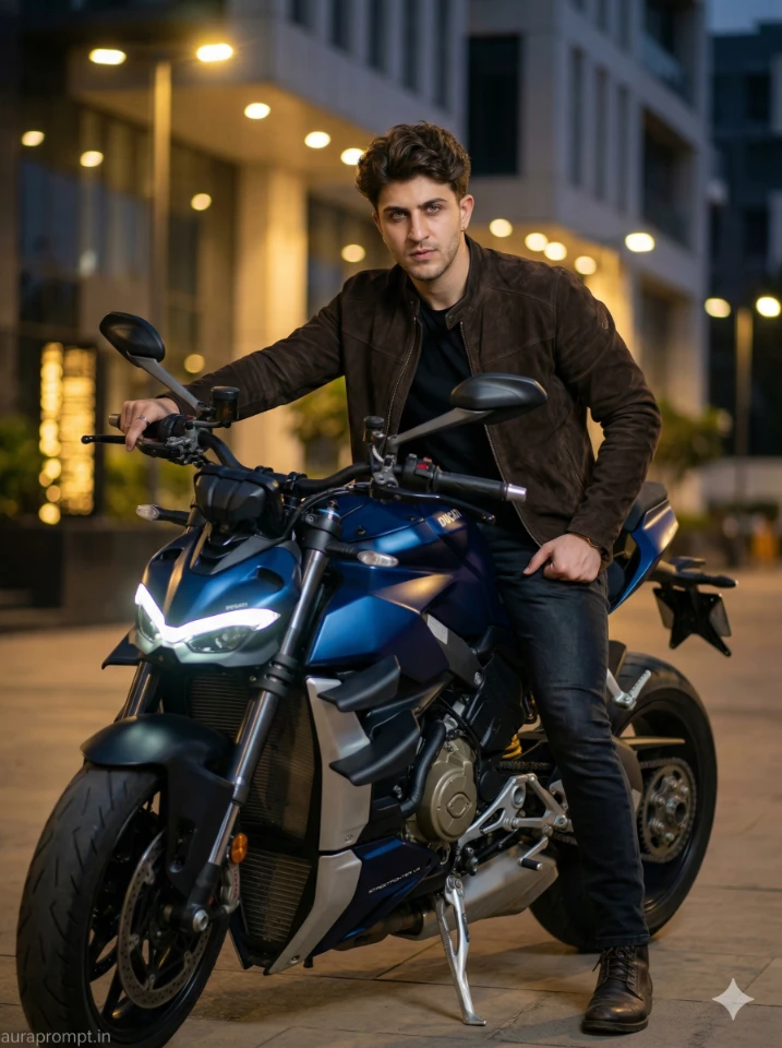 Google Gemini Biker AI Photo Editing Prompts 2026 for realistic motorcycle photography