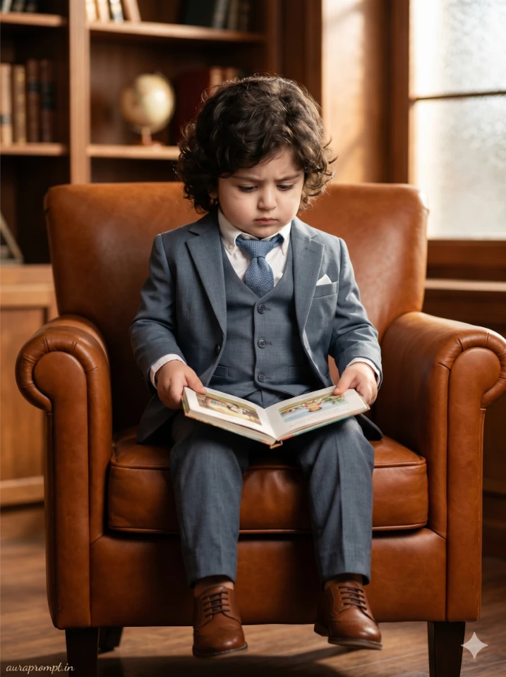 A hyper realistic baby portrait created using baby photo editing prompts in Gemini AI with soft studio lighting and natural skin texture.