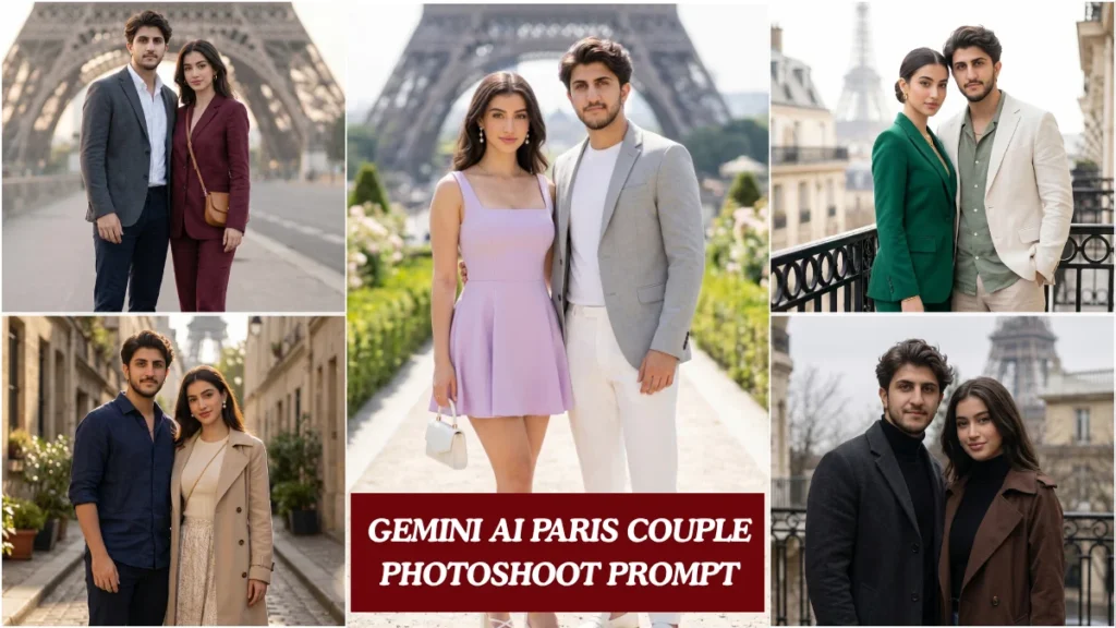 Gemini AI Paris Couple Photoshoot Prompt