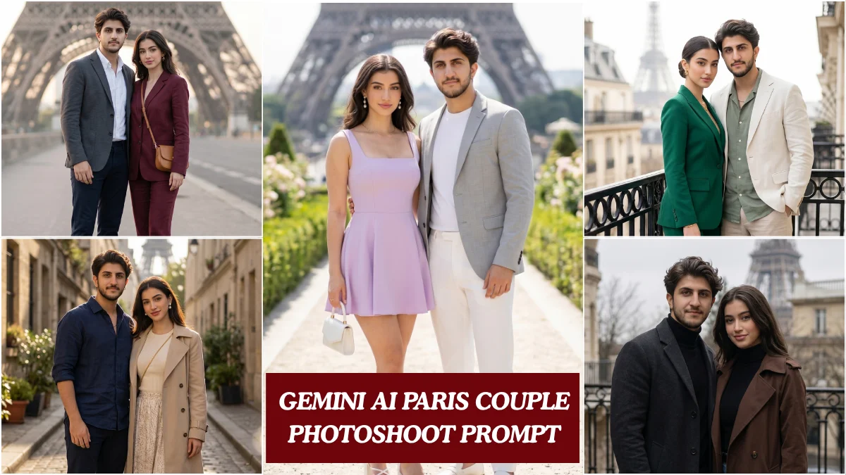 Gemini AI Paris Couple Photoshoot Prompt