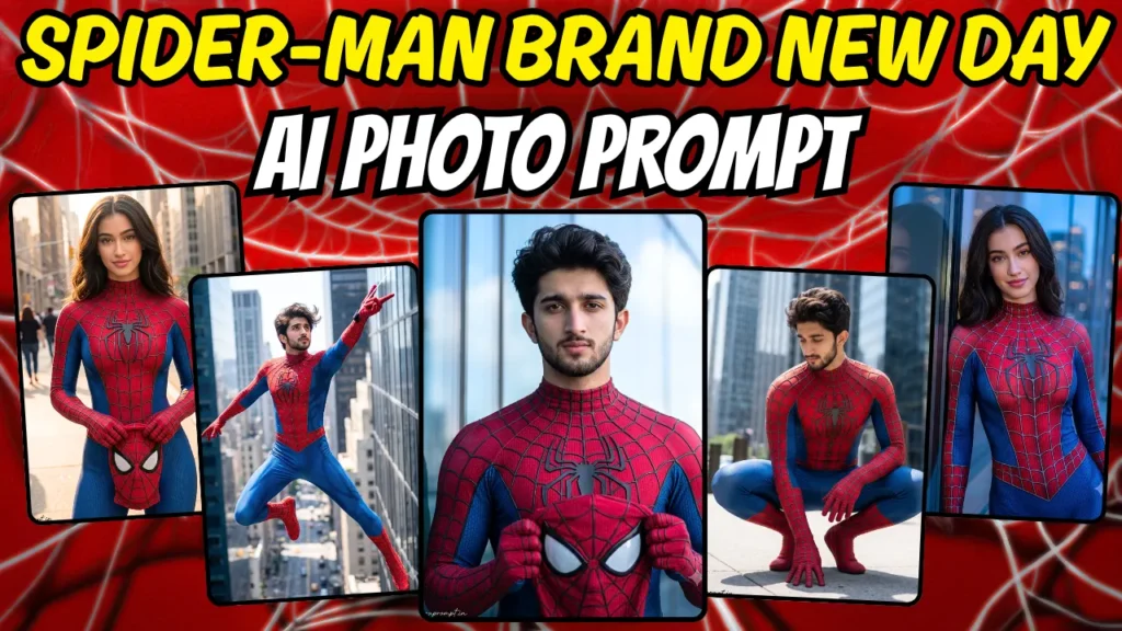 Try these 5 viral Gemini Spider-Man Brand New Day photo prompts 2026. creators who want cinematic Marvel AI portraits instantly.